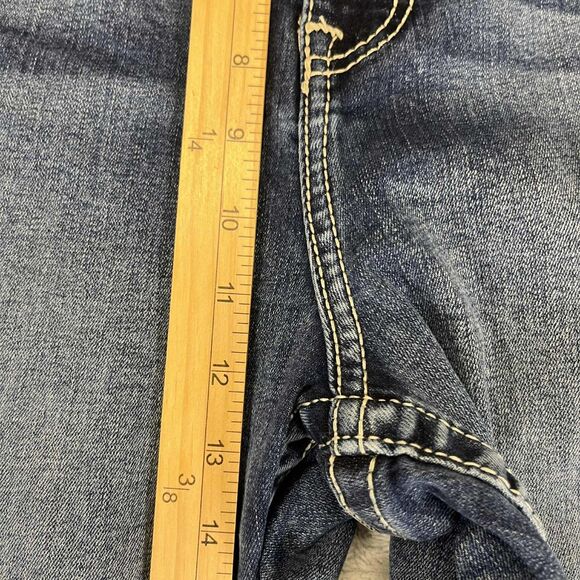 Vigoss Jeans Women 24 Slim Boot Medium Wash Stretch Denim Embroidered Western - Picture 9 of 9